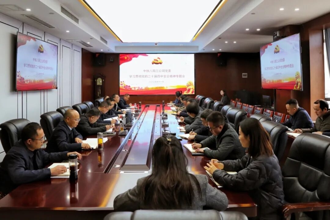 公司党委召开传达学习贯彻党的二十届四中全会精神专题党委会